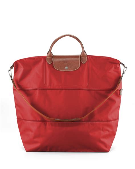 longchamp expandable travel bag sale|longchamp bag with long strap.